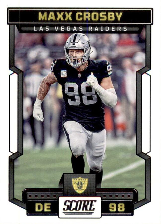 2023 Panini Score Football Maxx Crosby Las Vegas Raiders #139