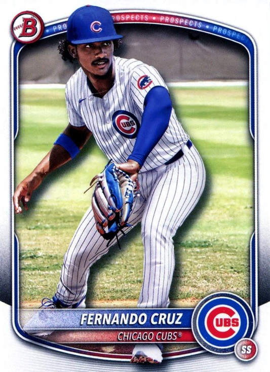 2025 Topps Bowman Prospects Fernando Cruz Chicago Cubs #BP-110