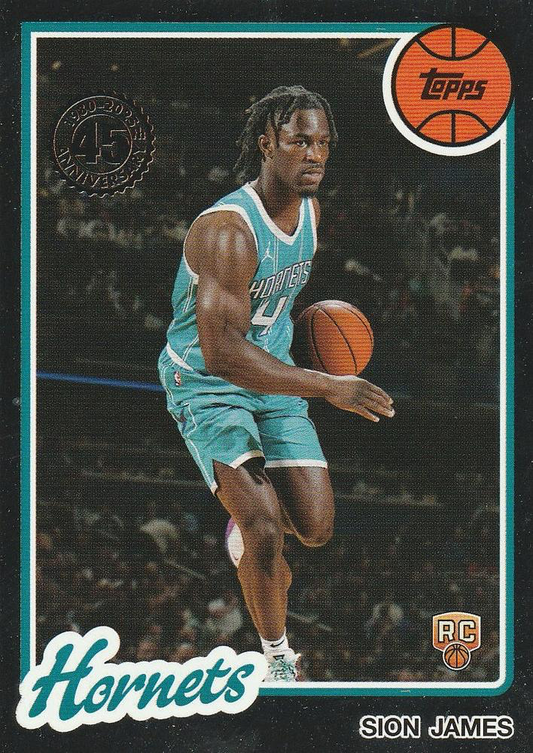 2025 Topps NBA 1980-81 Topps Basketball Sion James 80BK-76 Charlotte Hornets