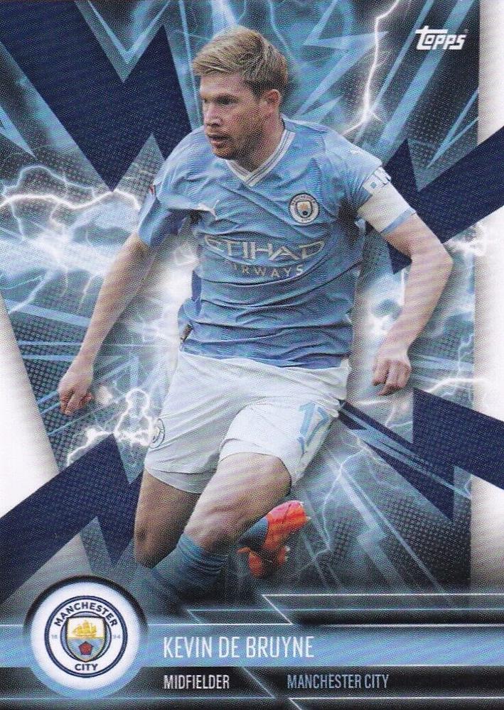 2023 Topps Manchester City Fan Set Super Electric Kevin De Bruyne #MANS-4