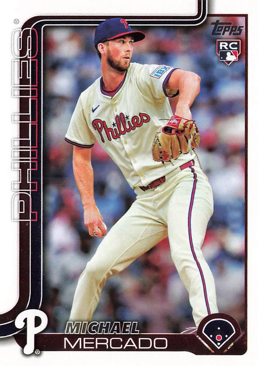2025 Topps Series 2 Michael Mercado RC Philadelphia Phillies #582