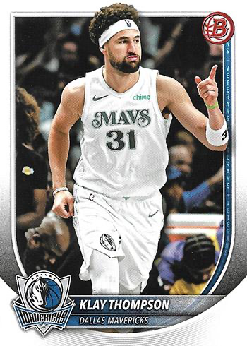 2025 Topps Bowman Klay Thompson #132 Dallas Mavericks