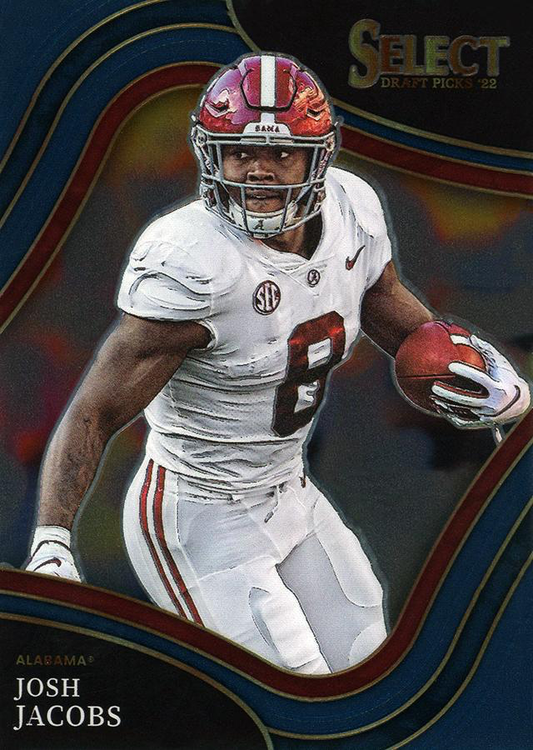 2022 Panini Select Draft Picks Blue Josh Jacobs #179 Alabama Crimson Tide