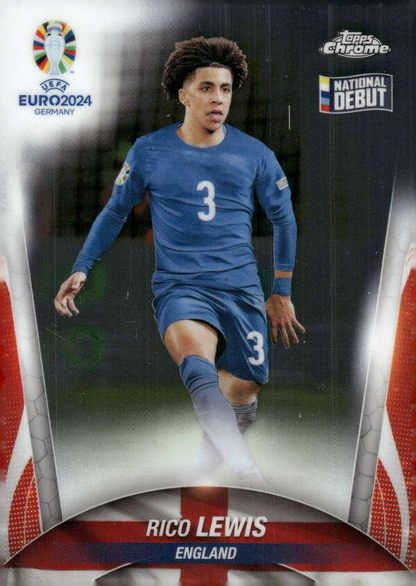 2024 Topps Chrome EURO National Debut Rico Lewis #71 England