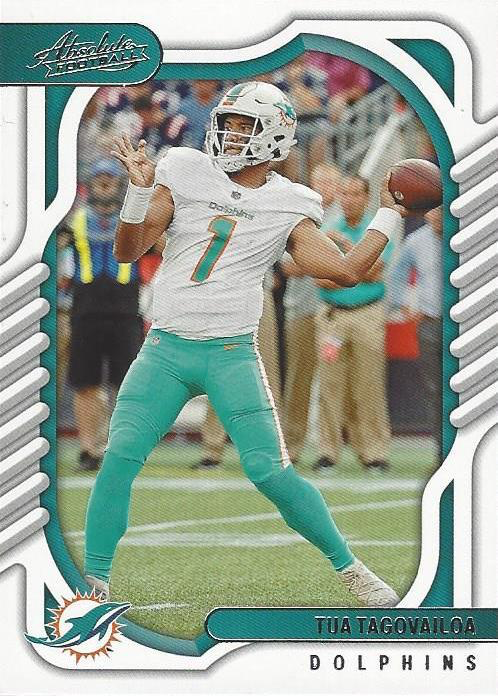 2022 Panini Absolute Tua Tagovailoa #50 Miami Dolphins
