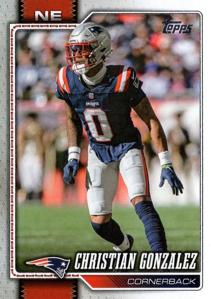 2026 Topps Flagship Christian Gonzalez #139 New England Patriots