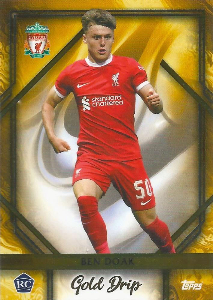 2023 Topps Liverpool Team Set Ben Doak RC GD #48 Liverpool