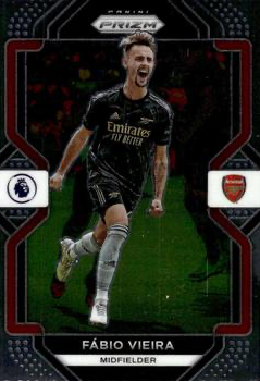 2022 Panini Prizm Premier League Fabio Vieira #165 Arsenal FC