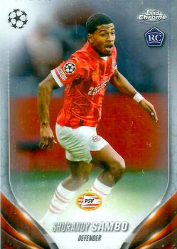 2023 Topps Chrome UEFA Club Competitions Shurandy Sambo RC #27 PSV Eindhoven