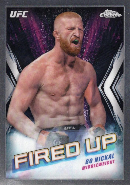 2024 Topps Chrome UFC Fired Up Bo Nickal #FDP-24