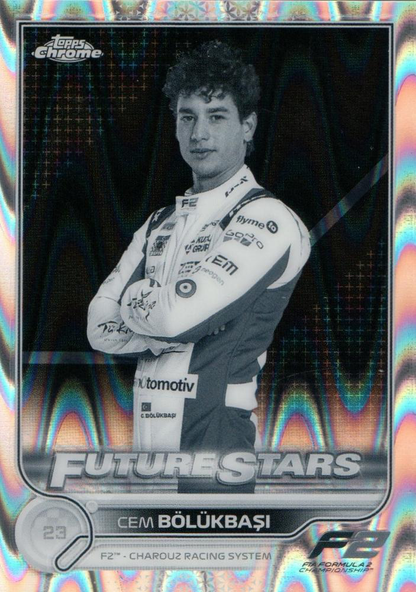 2022 Topps Chrome Formula 1 Black & White RayWave Cem Bölükbaşi #96 Charouz Racing System