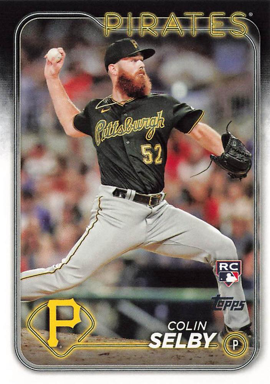 2024 Topps Series 2 Colin Selby RC Pittsburgh Pirates #668