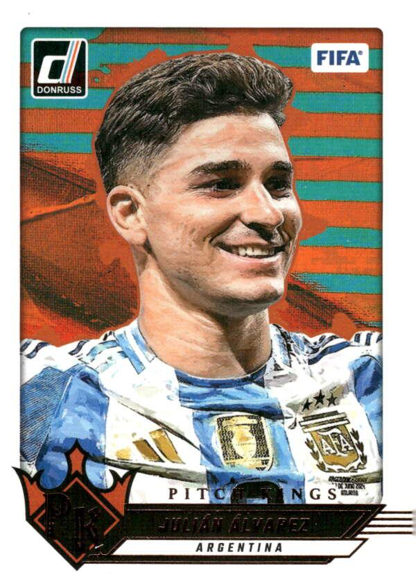 2024 Panini Donruss Pitch Kings Julian Alvarez #22 Argentina