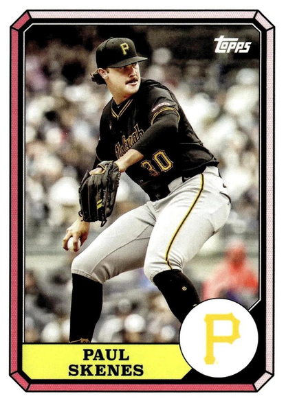 2025 Topps Archives 1987 Topps Boardwalk And Baseball Paul Skenes #87BB-22 Pittsburgh Pirates