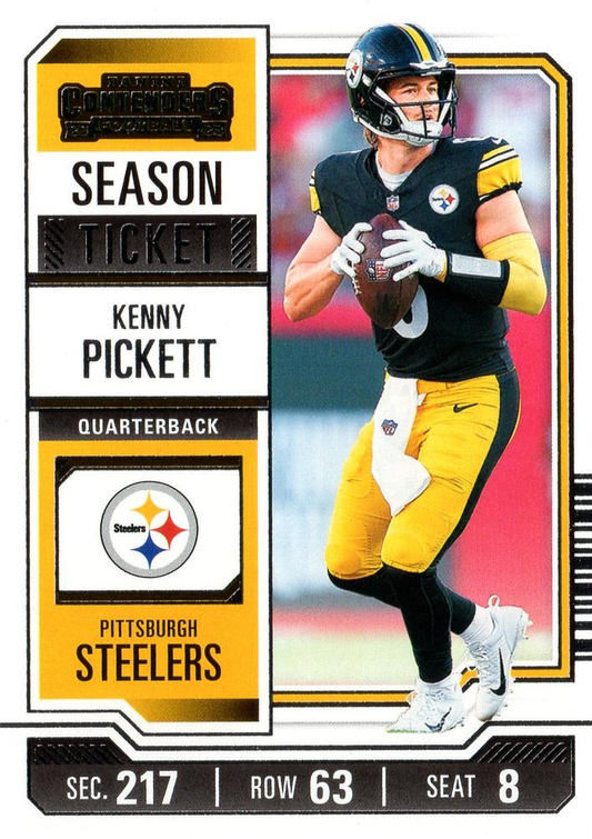 2023 Panini Contenders Kenny Pickett Pittsburgh Steelers #83