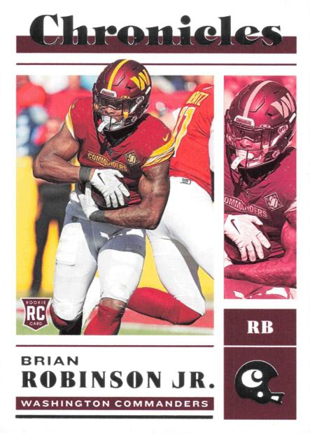 2022 Panini Chronicles Brian Robinson Jr. RC #37 Washington Commanders