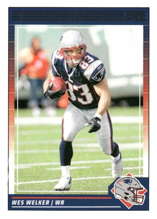 2024 Panini Score Football Wes Welker New England Patriots #198