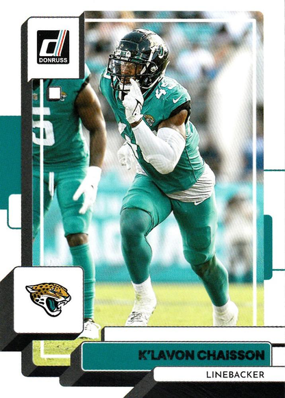 2022 Panini Donruss K'Lavon Chaisson #66 Jacksonville Jaguars
