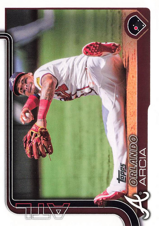 2025 Topps Series 1 Orlando Arcia Atlanta Braves #154
