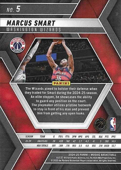 2024 Panini Mosaic Marcus Smart #5 Washington Wizards