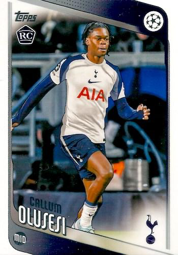 2025 Topps Flagship UCC Calum Olusesi RC #134 Tottenham Hotspur