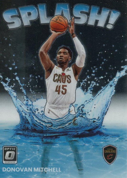 2022 Panini Donruss Optic Splash! Donovan Mitchell #3 Cleveland Cavaliers