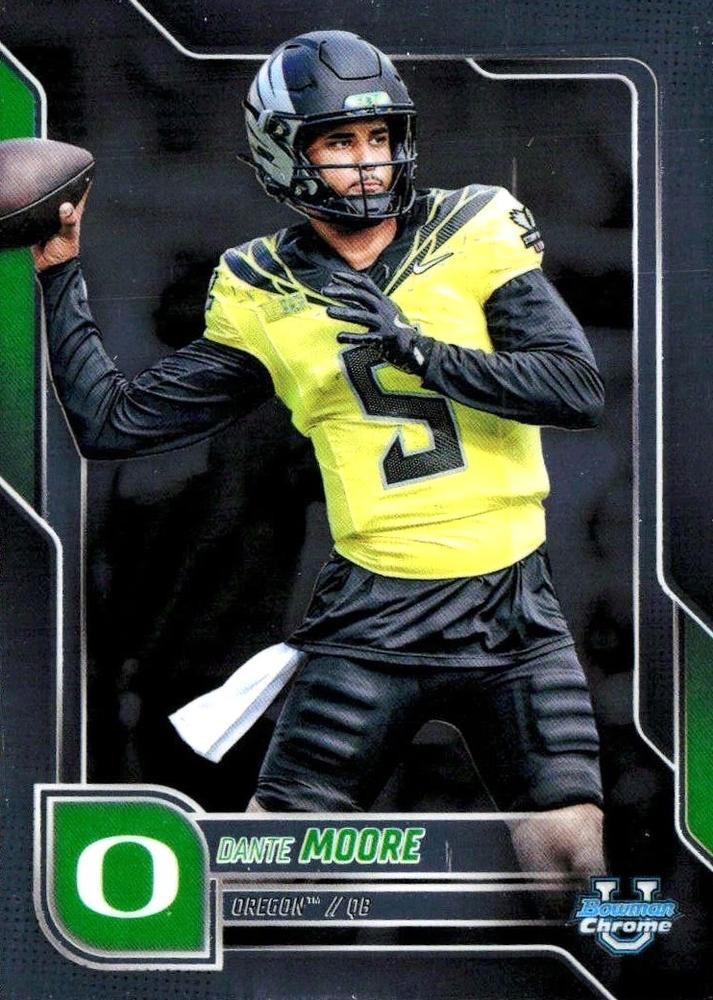 2025 Topps Bowman U Chrome Dante Moore #137 Oregon Ducks