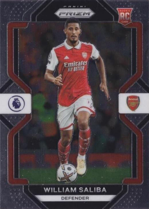 2022 Panini Prizm Premier League William Saliba RC #167 Arsenal FC