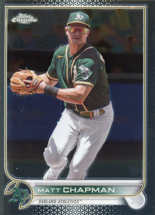 2022 Topps Chrome Matt Chapman #168 Oakland Athletics