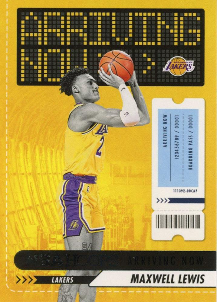 2023 Panini Hoops Arriving Now Maxwell Lewis #14 Los Angeles Lakers