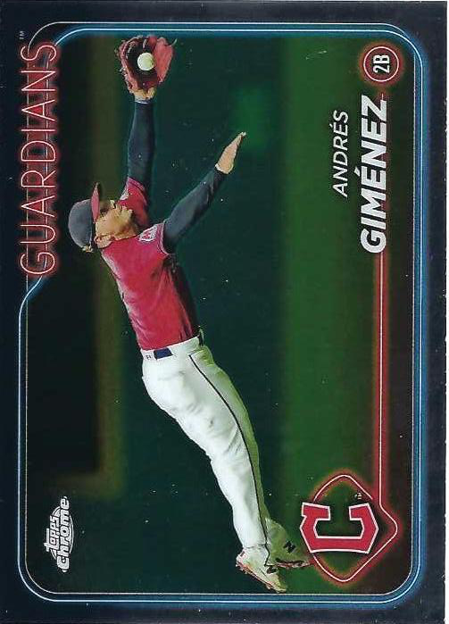 2024 Topps Chrome Andrés Giménez Cleveland Guardians #259