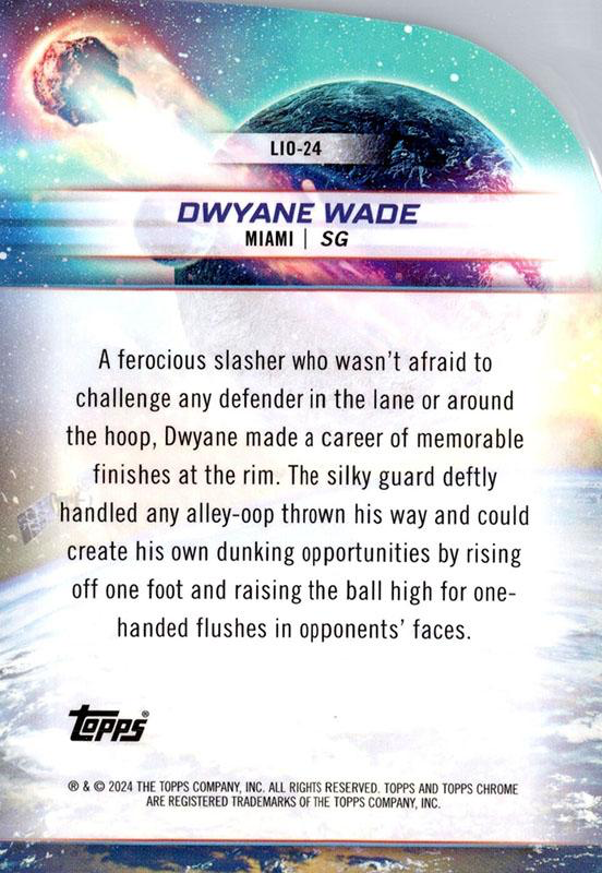 2023 Topps Chrome Cosmic Launched Into Orbit Dwyane Wade #LIO-24 Miami Heat