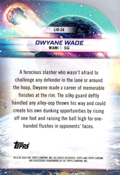 2023 Topps Chrome Cosmic Launched Into Orbit Dwyane Wade #LIO-24 Miami Heat