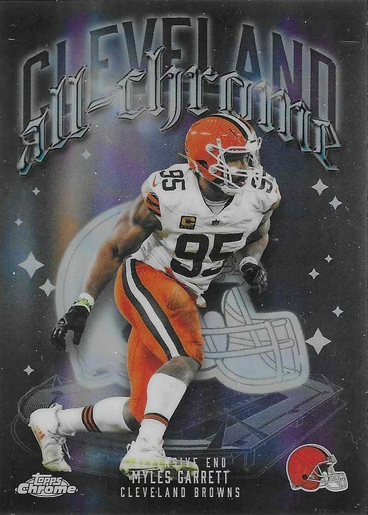 2025 Topps Chrome NFL All-Chrome Team Refractor Myles Garrett #ACT-15 Cleveland Browns