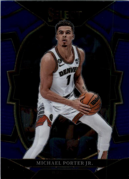 2022 Panini Select Blue Michael Porter Jr. #14 Denver Nuggets