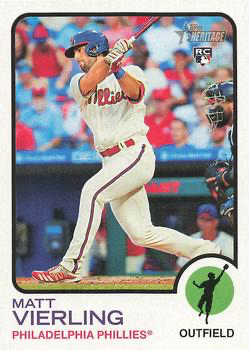 2022 Topps Heritage Matt Vierling RC Philadelphia Phillies #292