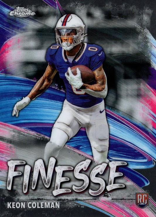 2024 Topps Chrome Finesse Keon Coleman #F-18 Buffalo Bills