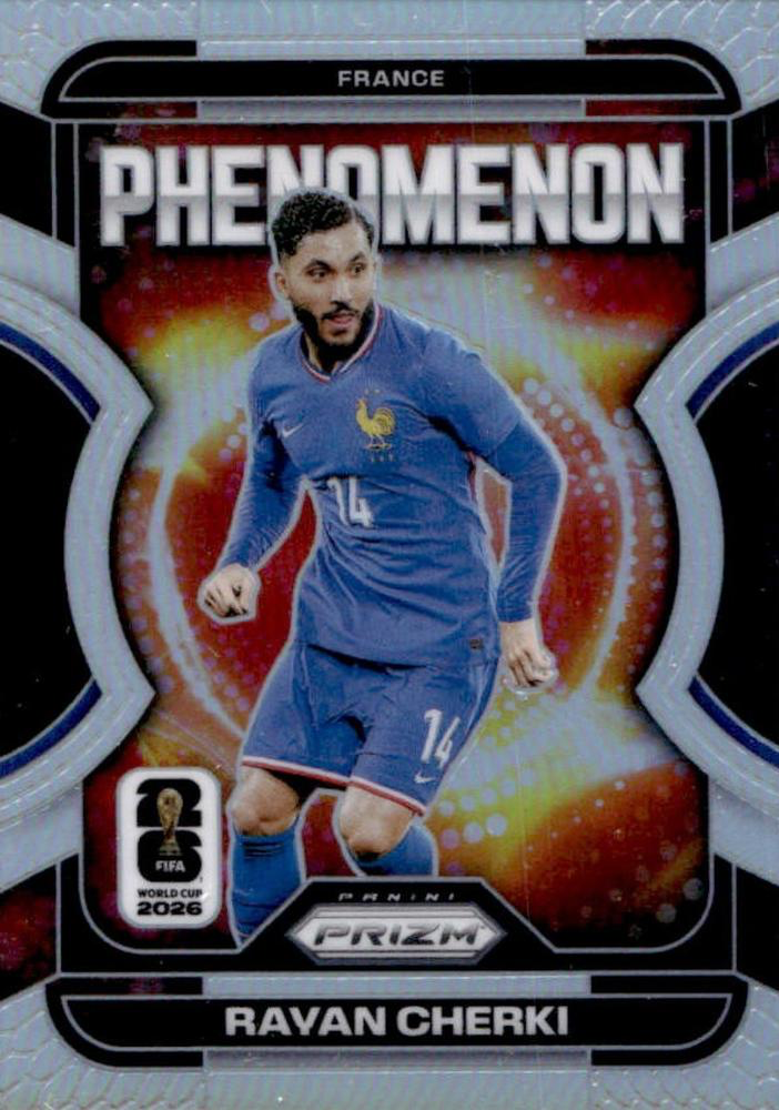 2026 Panini Prizm FIFA World Cup Phenomenon Silver Rayan Cherki #21 France
