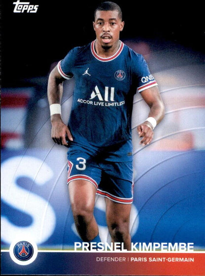 2021 Topps PSG Team Set Presnel Kimpembe #4 Paris Saint-Germain