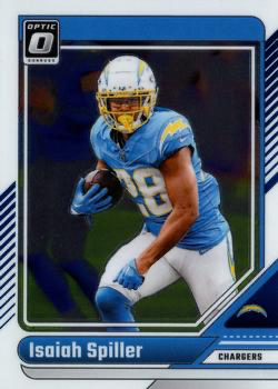 2024 Donruss Optic Football Isaiah Spiller Los Angeles Chargers #107