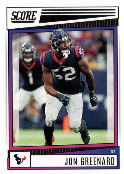2022 Panini Score Jonathan Greenard Houston Texans #5