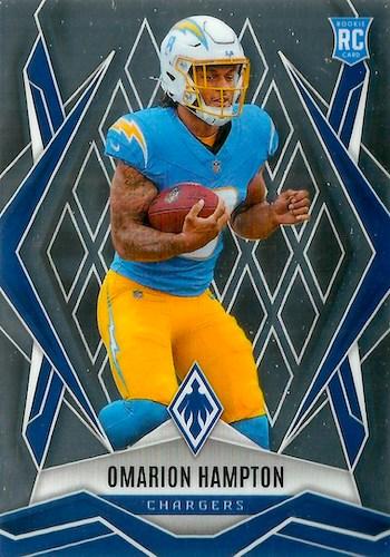 2025 Panini Phoenix RC Omarion Hampton #192 Los Angeles Chargers