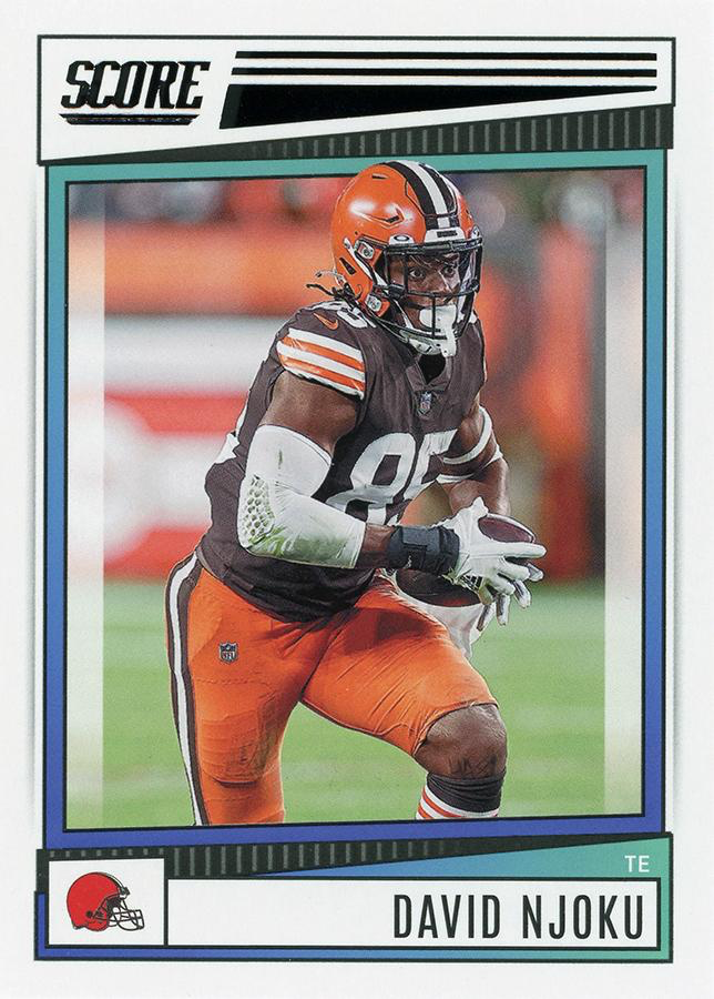 2022 Panini Score David Njoku Cleveland Browns #201