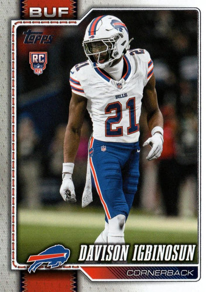 2026 Topps Flagship RC Davison Igbinosun #349 Buffalo Bills