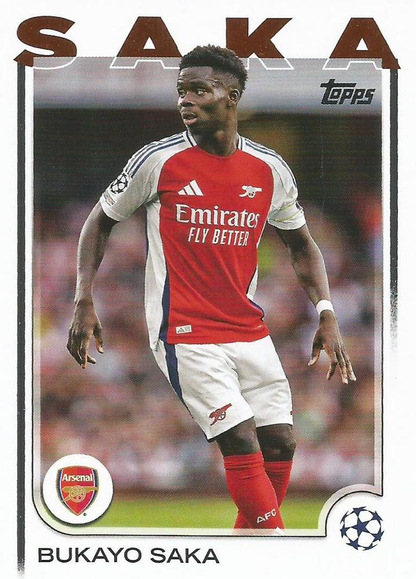 2024 Topps UCC Bukayo Saka #77 Arsenal FC