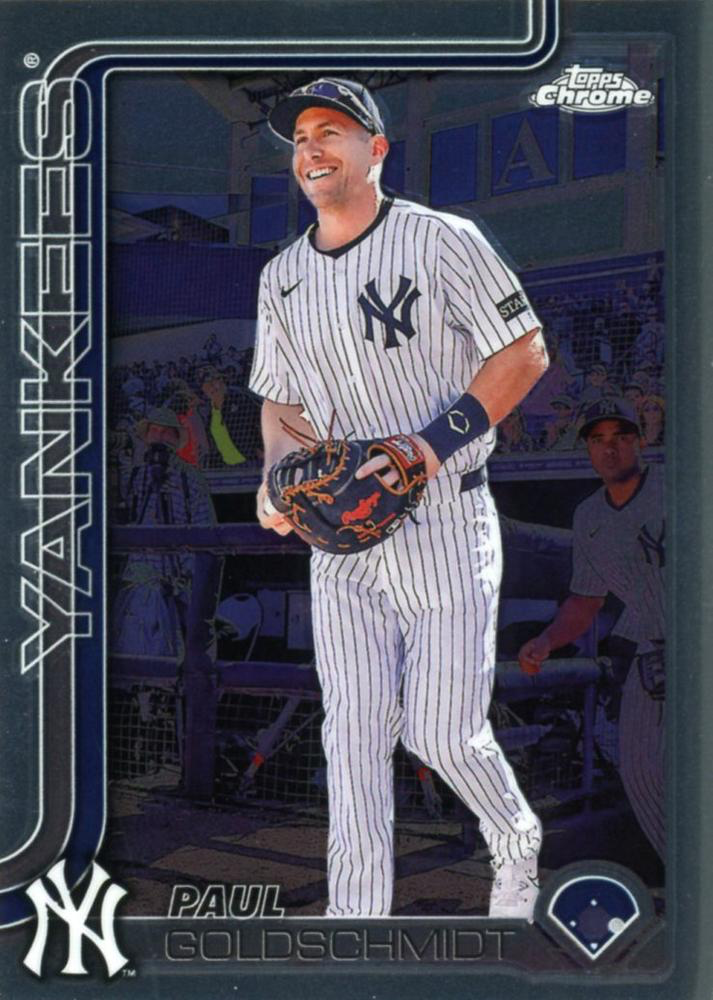 2025 Topps Chrome MLB Paul Goldschmidt #168 New York Yankees