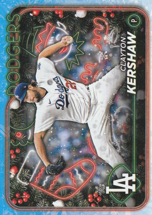 2024 Topps Holiday Clayton Kershaw Los Angeles Dodgers #H92