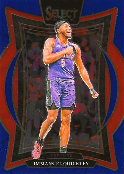 2024 Panini Select Immanuel Quickley Blue #41 Toronto Raptors