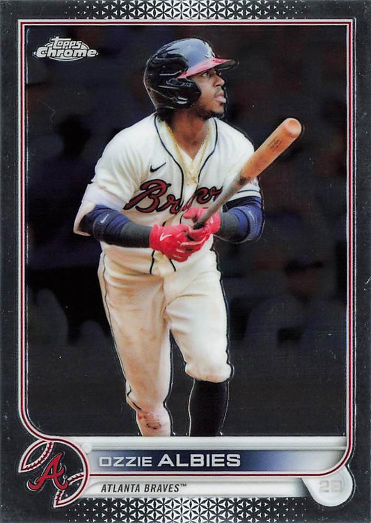 2022 Topps Chrome Ozzie Albies #205 Atlanta Braves