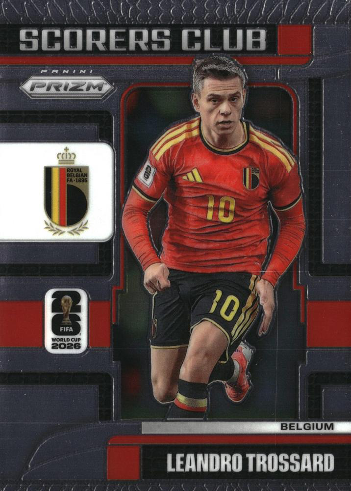 2026 Panini Prizm World Cup Scorers Club Leandro Trossard #14 Belgique